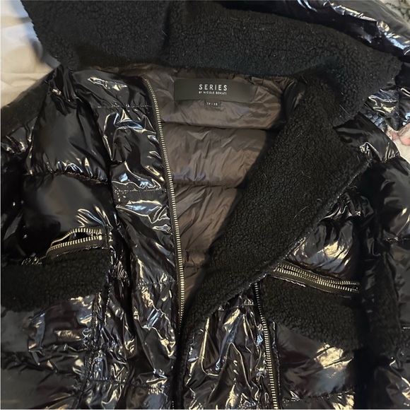 NB Series by Nicole Benisti Jackets & Blazers - NB Series by Nicole Benisti Shiny Black Puffer Jacket